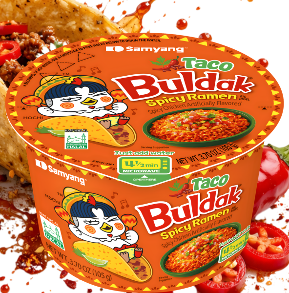 Buldak - Taco Spicy Ramen Big Bowl HALAL 105g